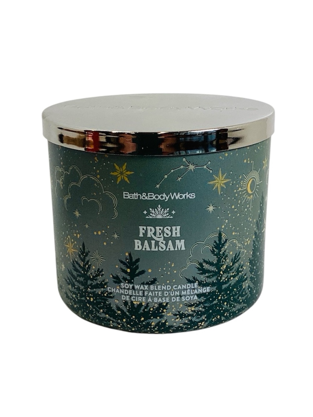 💚 Bath & Body Works Fresh Balsam 3-Wick Candle - NWOT